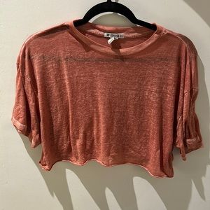 Pink Cropped Tee